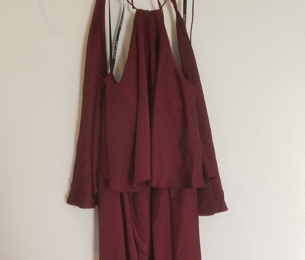 Burgundy Gown